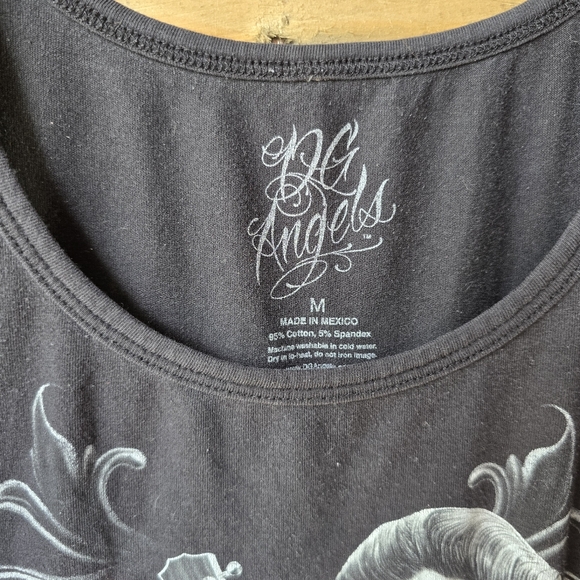 David Gonzales DGA Rock Me Skull Gothic Tank Top Womens Medium - Picture 2 of 9